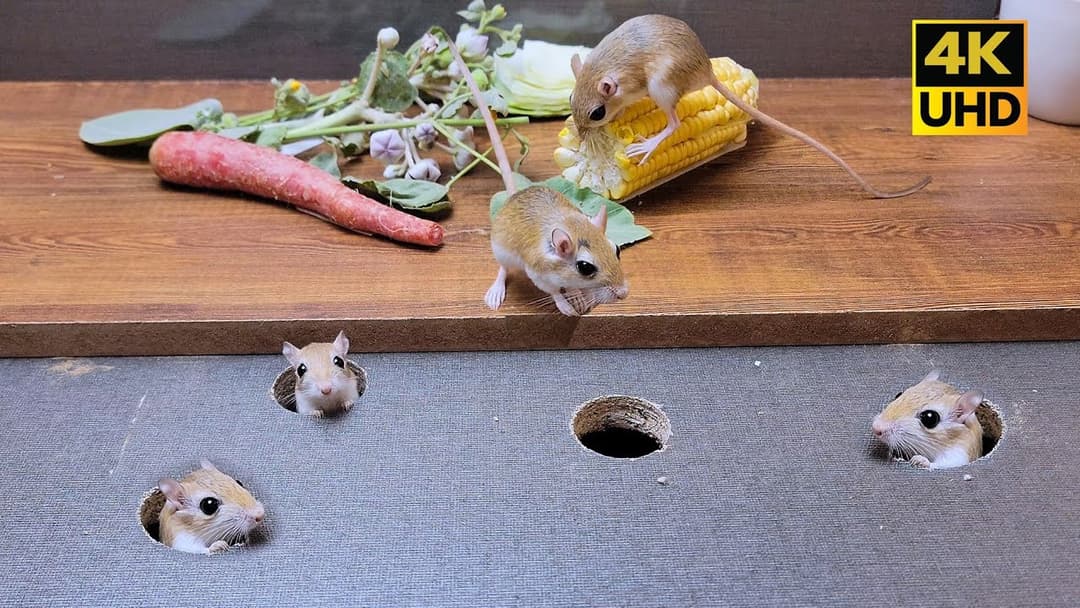 Cat TV for cats to watch | mouse jerry hole hide & seek and Play , 8 hour 4k UHD