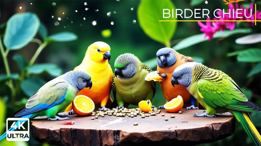 🔴CAT TV😸Birds & Squirrels Chilling on a Sunny Day🕊️🐿️ Live 12 Hours in Ultra HD 😺
