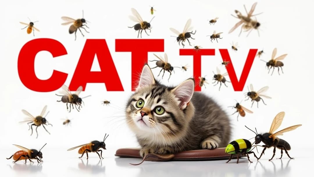 CAT GAMES | Keep Your Furry Friend Active and Happy Ep31 | 3 HOURS 🐝🐞🦋🦎🦜🐭🧵