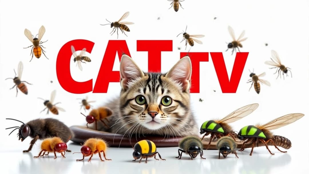 CAT GAMES | Keep Your Furry Friend Active and Happy Ep16 | 3 HOURS 🐝🐞🦋🦎🦜🐭🧵