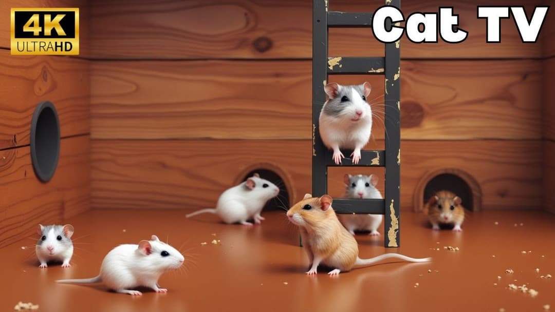Ultimate Cat TV: Mouse Climbing, Hide & Seek, Jumping & Chase – 8H in 4K UHD!