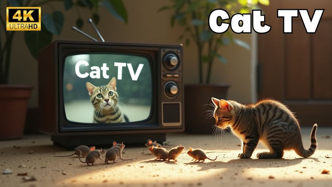 Cat TV for Cats to Watch🐱| Adorable Mice Squabble and Squeak While Digging Burrows | 2Hr | Cat games