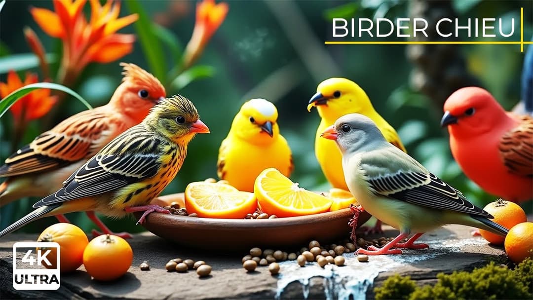 🔴 Birds & Squirrels Find Food by the Wheelbarrow🕊️🐿️ Live 12 Hours in Ultra HD 😺