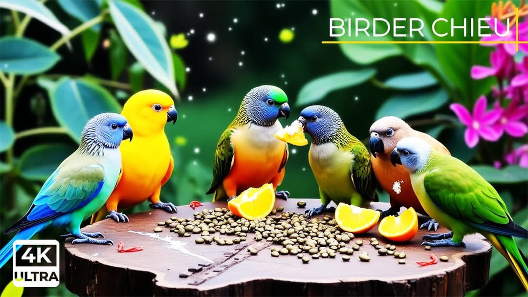 🔴CAT TV😸Birds & Squirrels as Garden in Full Bloom🕊️🐿️ Live 12 Hours in Ultra HD 😺