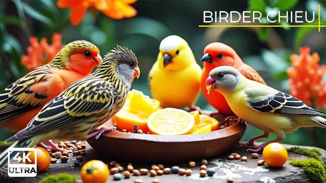 🔴Birds & Squirrels Buffet by the Branches🕊️🐿️ Live 12 Hours in Ultra HD 😺