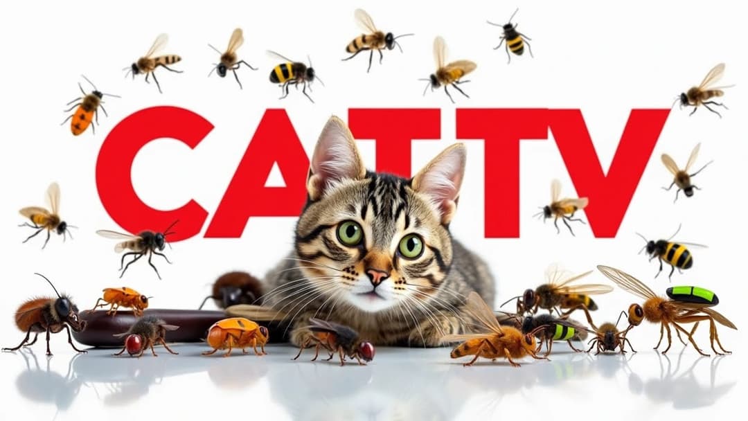 CAT GAMES | Keep Your Furry Friend Active and Happy Ep27 | 3 HOURS 🐝🐞🦋🦎🦜🐭🧵