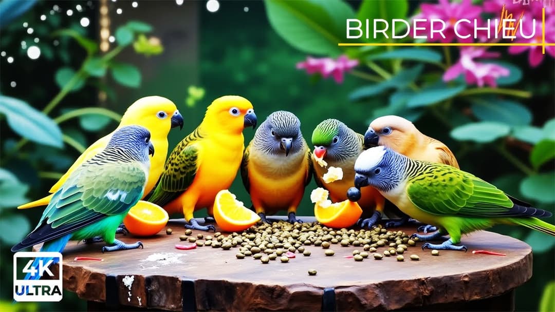 🔴😸 Birds & Squirrels Having Fun in the Backyard🕊️🐿️ Live 12 Hours in Ultra HD 😺
