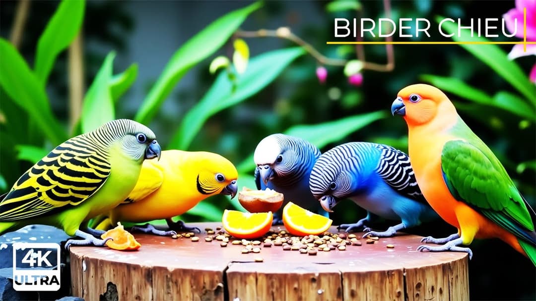 🔴😸 Birds & Squirrels Feasting Together🕊️🐿️ Live 12 Hours in Ultra HD 😺