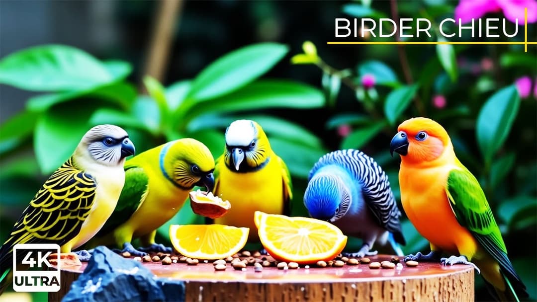 🔴😸 Birds & Squirrels Exploring a Hidden Paradise🕊️🐿️ Live 12 Hours in Ultra HD 😺