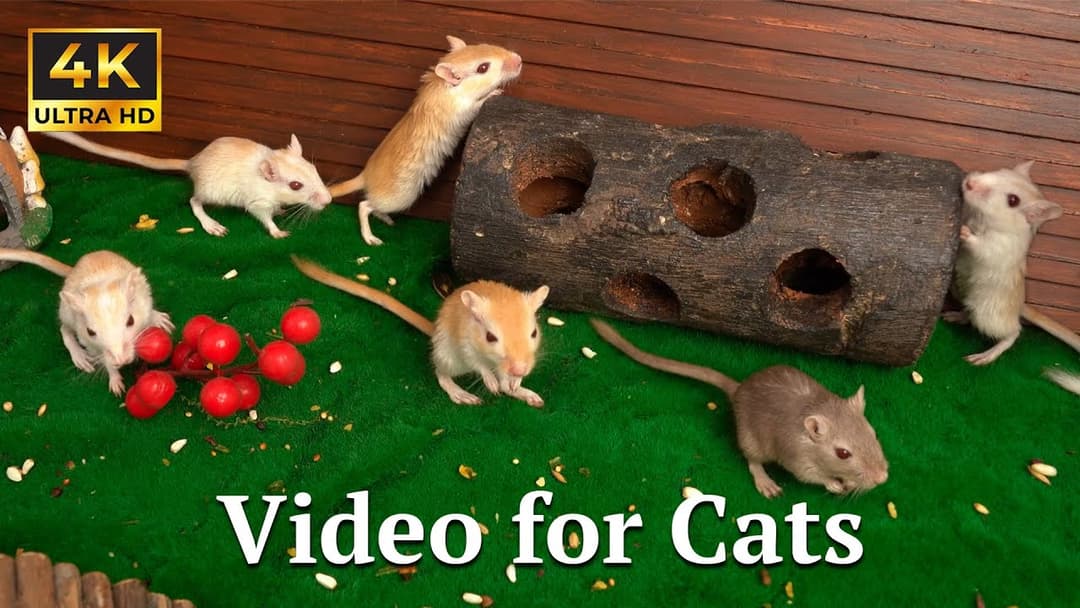 Cat TV: Interactive Hide & Seek Mouse Game – 3 Hours of Cat Fun! | Catflix
