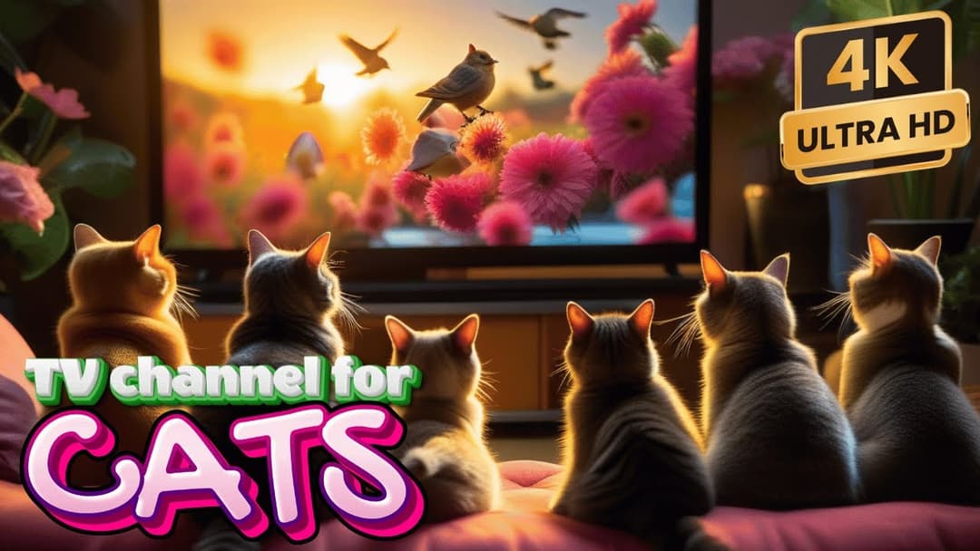 Cat TV for Cats to Watch 😺Cat and Dog Birds Perfect Birds and Squirrels