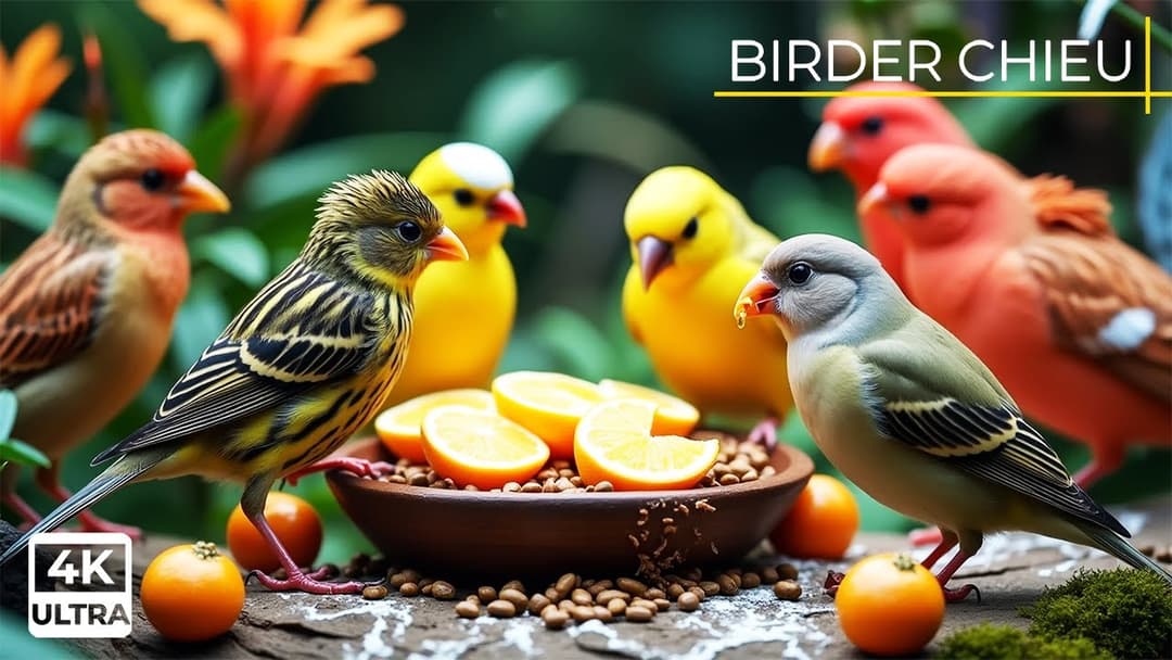 🔴Birds & Squirrels Exploring the Garden🕊️🐿️ Live 12 Hours in Ultra HD 😺