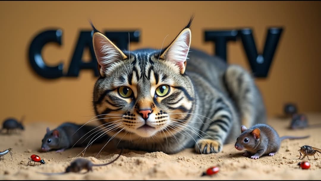 Cat TV for Cats to Watch🐱| Mice Sand Grabbing & Hide-and-Seek Fun!