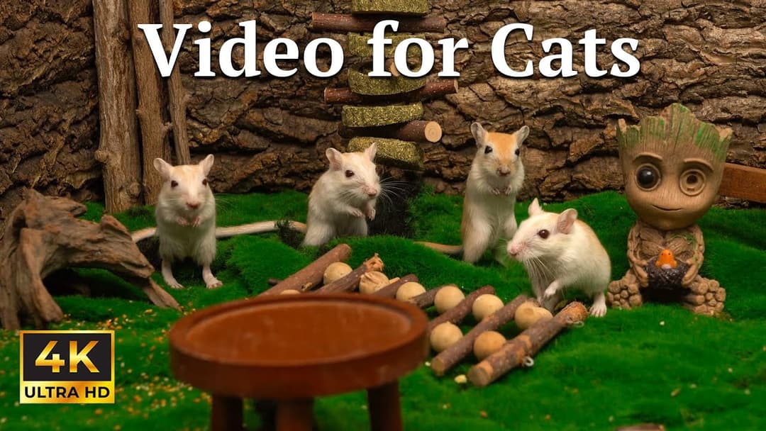 Cat TV: Cozy Hide & Seek Time – Slow Mouse Movement for Calming Cats | Catflix