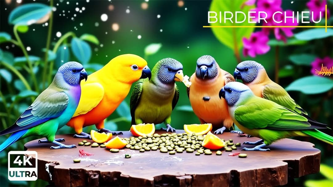 🔴😸 Birds & Squirrels Exploring the Park🕊️🐿️ Live 12 Hours in Ultra HD 😺