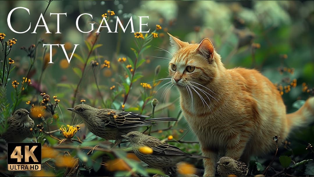 🔴😻Cat TV for Cats to Watch😽 Birds & Squirrels -The Greatest Breakfast Buddies 🕊️ Live 12 Hours 4K