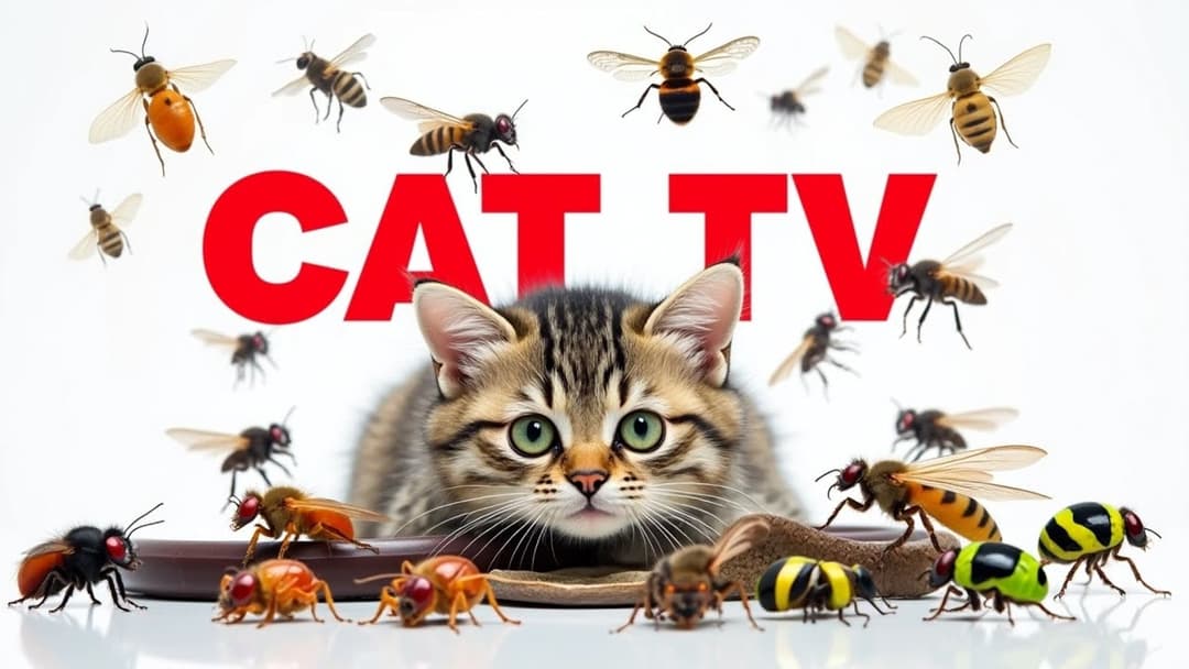 CAT GAMES | Keep Your Furry Friend Active and Happy Ep24 | 3 HOURS 🐝🐞🦋🦎🦜🐭🧵