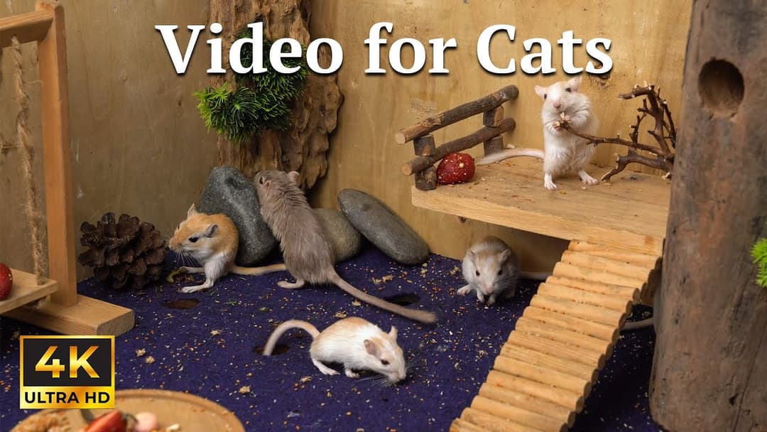 Cat TV: Tiny Mice Hide & Seek for Cats – Catch Me If You Can! | Catflix
