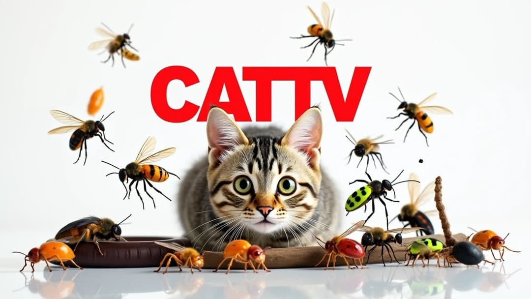 CAT GAMES | Keep Your Furry Friend Active and Happy Ep22 | 3 HOURS 🐝🐞🦋🦎🦜🐭🧵