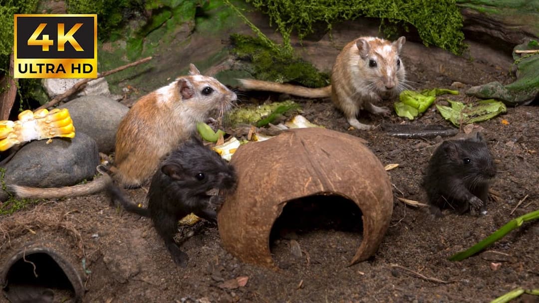 Cat TV: 3 Hours of Tiny Mice in 4K – Unleash Your Cat’s Hunting Instincts | Catflix