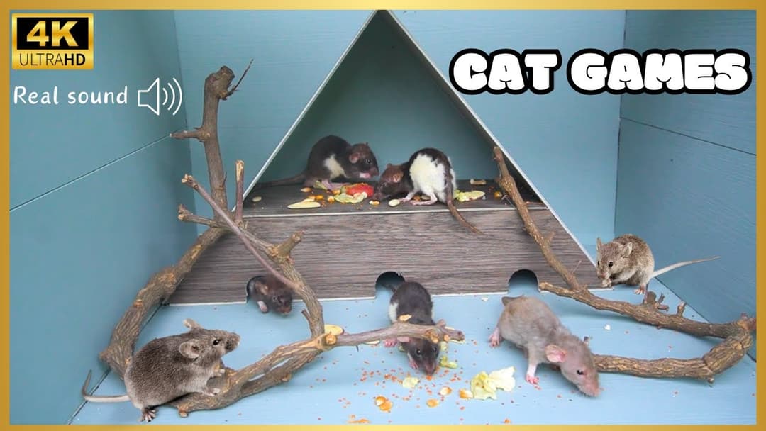 Cat TV for Cats to watch: Ultimate Mouse Tournament for Your Kitty to Watch! |  8 Hours | Cat Games