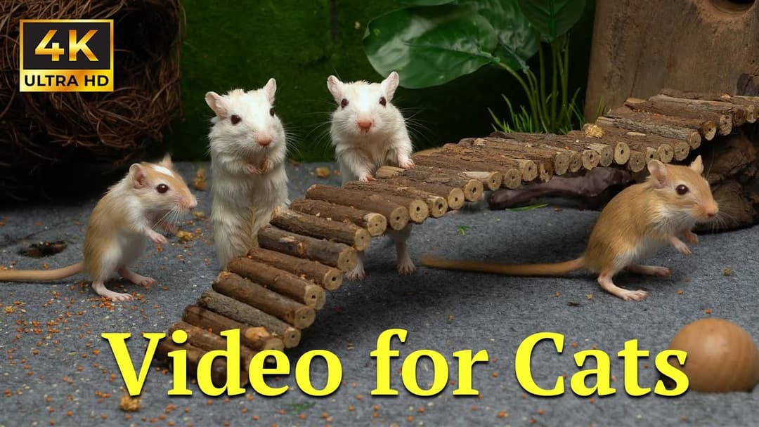 Cat TV: Tiny Mice Hide, Cats Seek – The Best 4K Cat TV You’ll Ever Need | Catflix