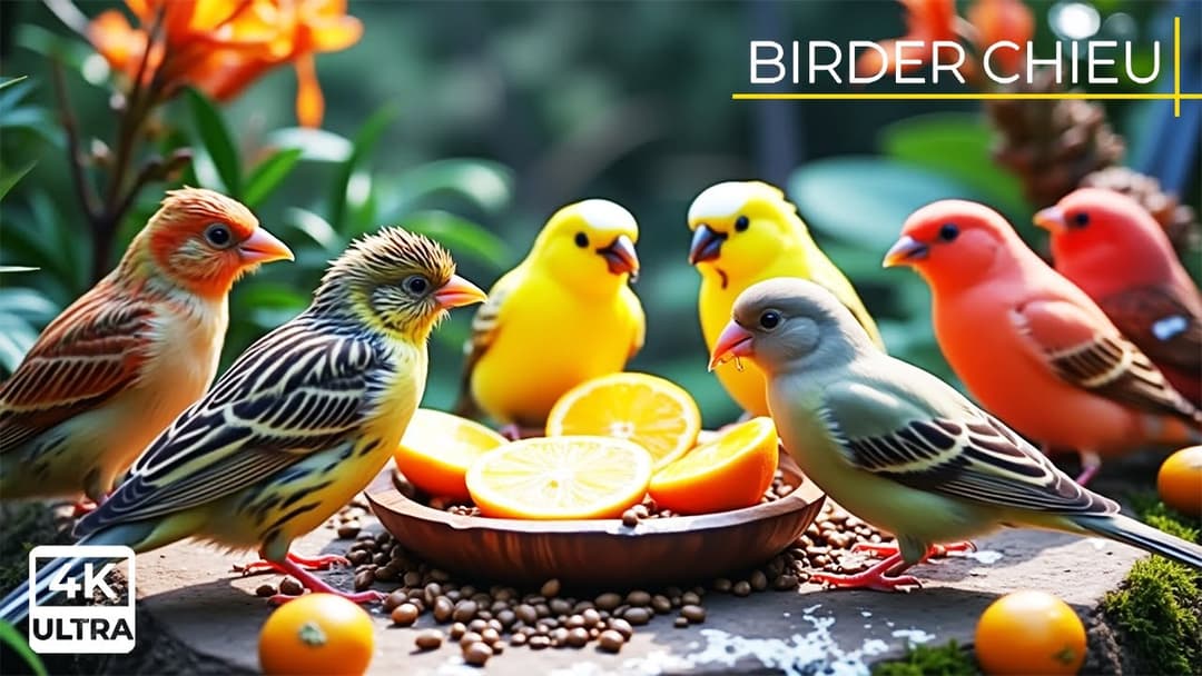 🔴Birds & Squirrels Flock to the Feeders🕊️🐿️ Live 12 Hours in Ultra HD 😺