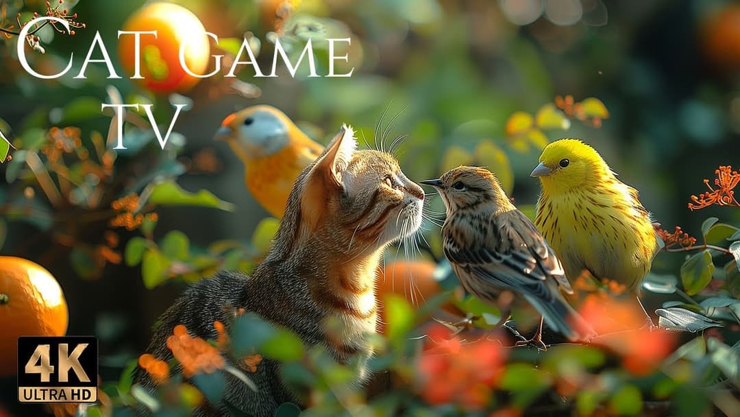 🔴😻LIVE Cat TV for Cats 😻 Birds & Squirrels Share a Joyful Feast in the Garden 🐦  Video for Cats 😸