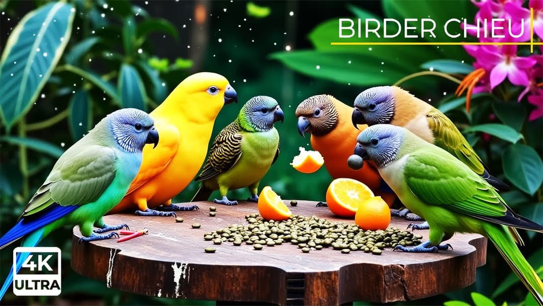 🔴😸 Birds & Squirrels at the Feeder🕊️🐿️ Live 12 Hours in Ultra HD 😺