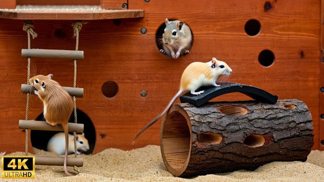 Interactive Cat TV | Mouse Hide & Seek jumping Chase | 8 Hours of Fun in 4K 60fps!