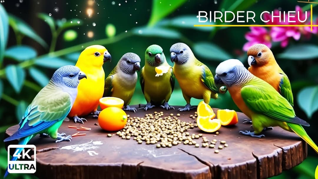 🔴CAT TV😸Birds & Squirrels Enjoying Fresh Seeds🕊️🐿️ Live 12 Hours in Ultra HD 😺
