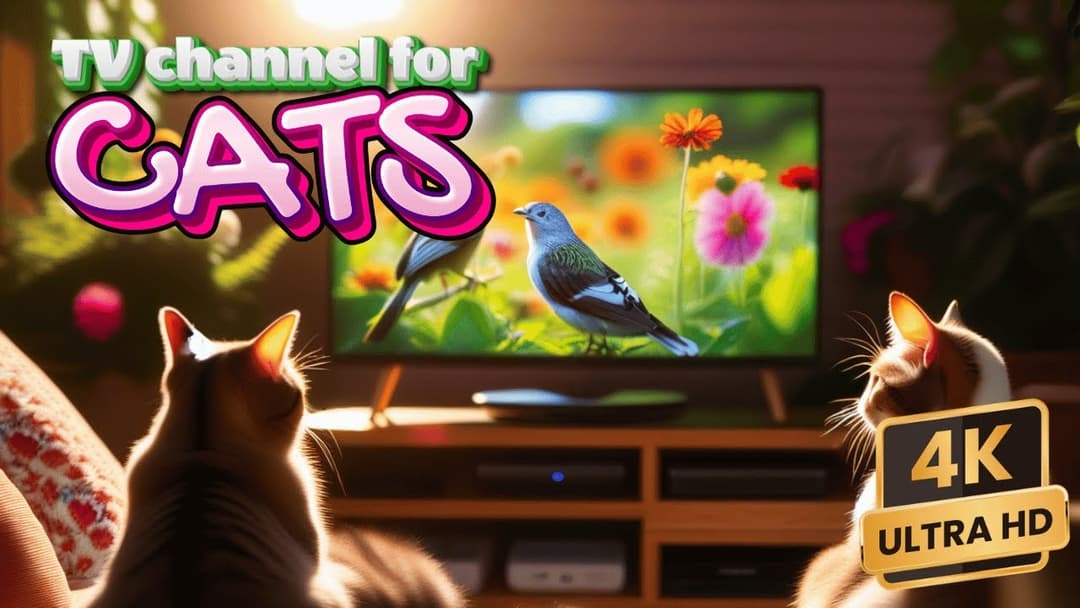 Cat TV for Cats to Watch 😺🐦 Fall Fun of Chipmunks, Birds, Squirrels 🐿 4K HDR 60FPS