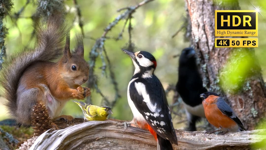 TV for Cats & Dogs 😽🐕  More BIRDS and some SQUIRRELS 🕊️🐿️