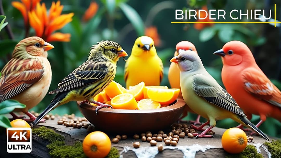 Birds And Squirrels Having A Snack At Sunset 🕊️🐿️ Funny Cat Videos