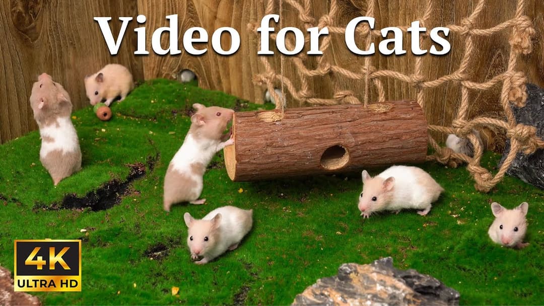 Cat TV: Gentle Hide & Seek Mouse Video for Cats – 4K Nature Soundscape | Catflix
