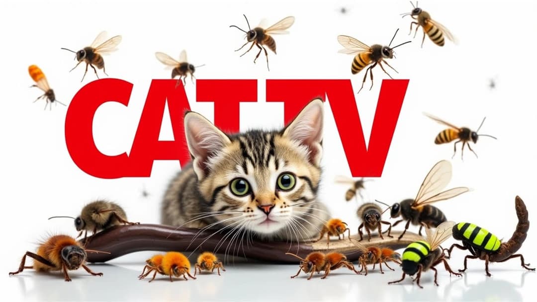 CAT GAMES | Keep Your Furry Friend Active and Happy Ep17 | 3 HOURS 🐝🐞🦋🦎🦜🐭🧵