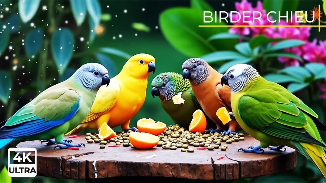 🔴😸 Birds & Squirrels Flock to the Birdtables🕊️🐿️ Live 12 Hours in Ultra HD 😺