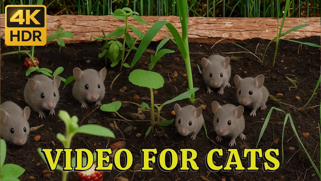 Cat TV 4K: Tiny Mice Burrow & Seek – Forest-Floor Adventure for Curious Cats | Catflix