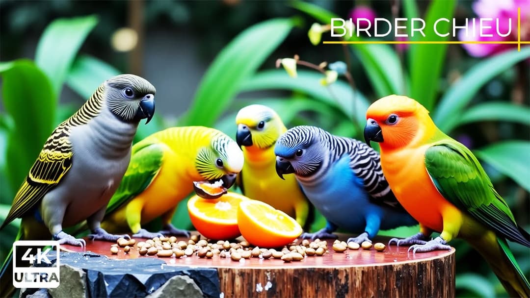 🔴CAT TV😸Summer Birds & Squirrels in the Garden🕊️🐿️ Live 12 Hours in Ultra HD 😺