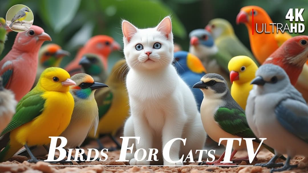 Cat TV for Cats 😻 Perfect Birds and Squirrels on the garden 🐿 4 Hours 4K HDR