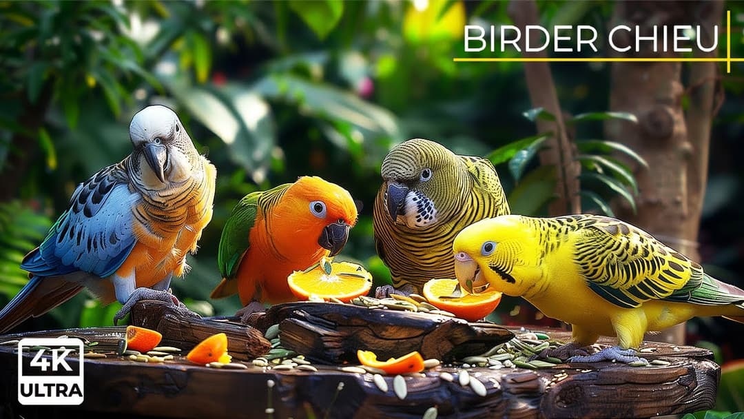 🔴😺Birds & Squirrels on the Birdtable🕊️🐿️ Live 12 Hours in Ultra HD 😺