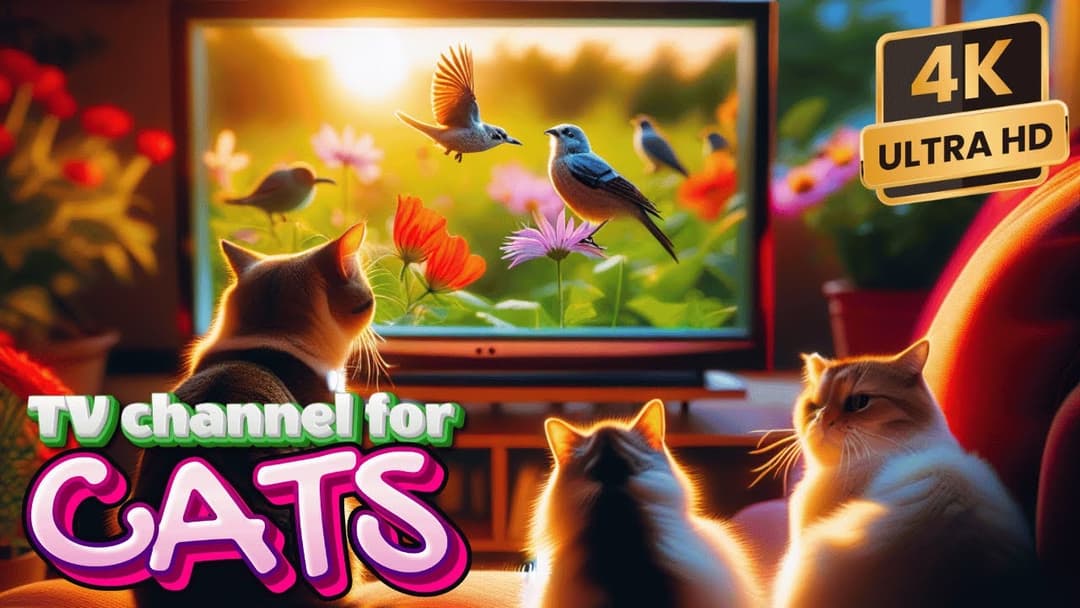 Cat TV for Cats to Watch 😺🐦 Fall Fun of Chipmunks, Birds, Squirrels 🐿 4K HDR 60FPS