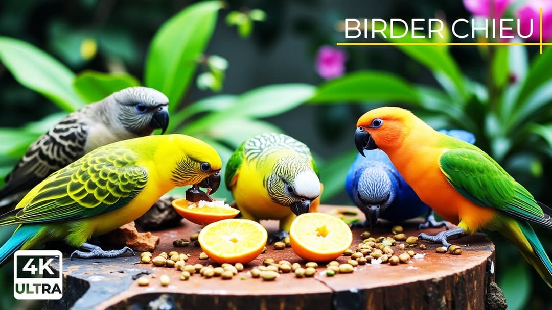 🔴CAT TV😸Summer Birds & Squirrels in the Garden🕊️🐿️ Live 12 Hours in Ultra HD 😺