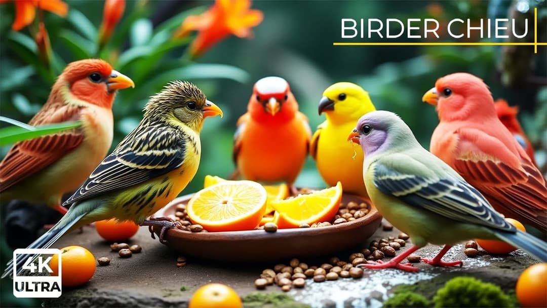 🔴 Birds & Squirrels Flock to the Feeders🕊️🐿️ Live 12 Hours in Ultra HD 😺