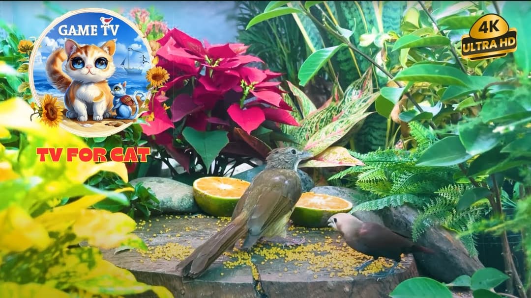 🔴😺Cat TV for Cats to Watch 😺 Playful Birds Squirrels Ducks 4K🐿️! Live 12 Hour Summer Pet Nature TV