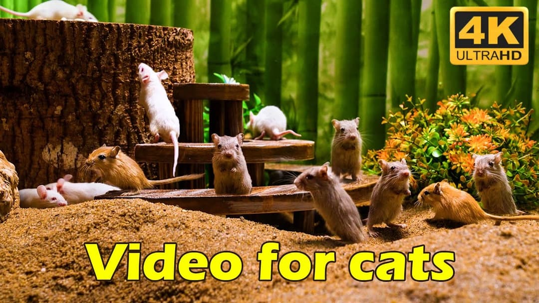 Cat TV: Tiny Mice Hide & Seek – Hours of Playtime Entertainment for Your Cat! | Catflix