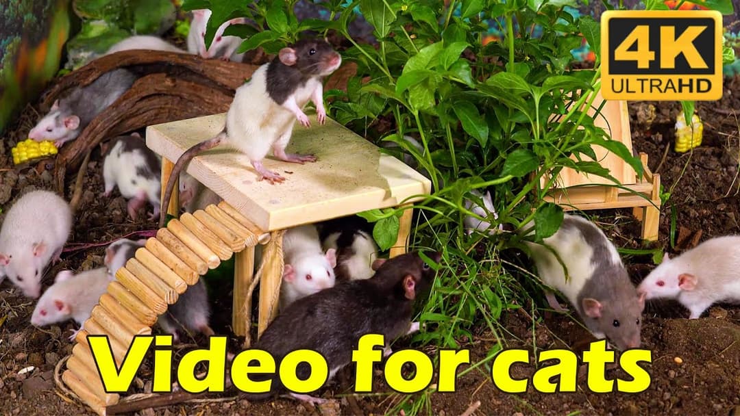 Cat TV: 4 Hours of Mice Hunting in Breathtaking 4K UHD – Feline Frenzy | Catflix