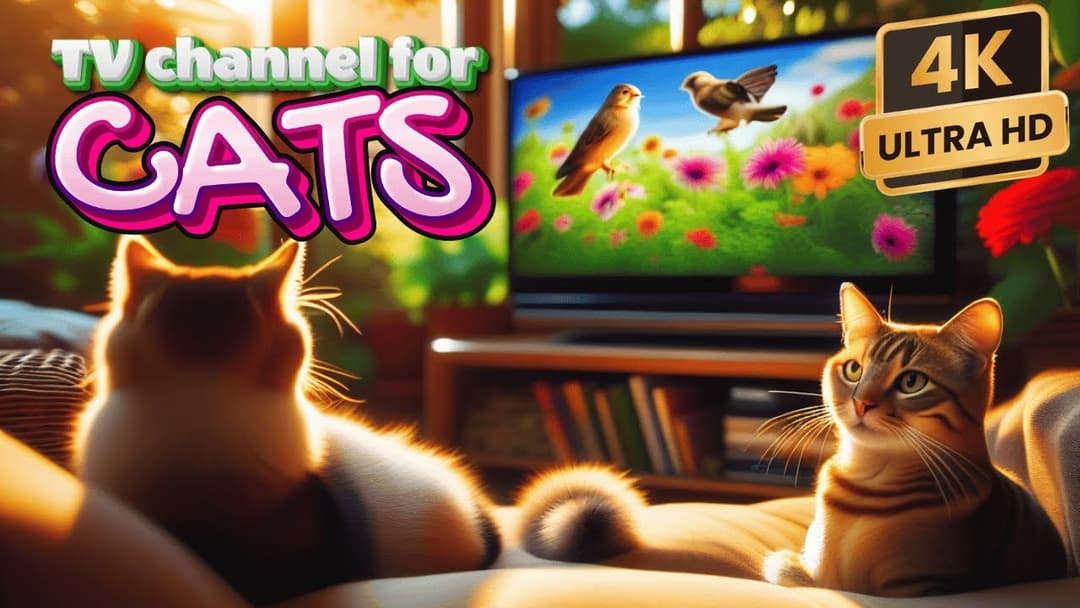 Cat TV for Cats to Watch 😺Cat and Dog Relaxing Party, Cat and Dog Birds Perfect Birds and Squirrels