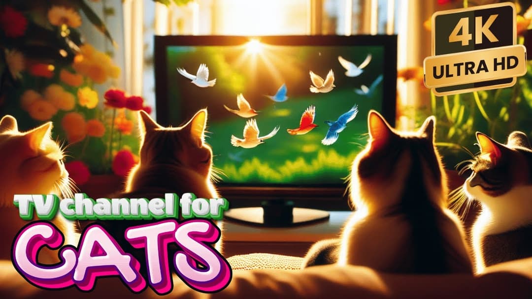 Pleasant Birds Chirping,Peaceful Stream in the Mountains,lEntertain Your Cat or Dog with Pet