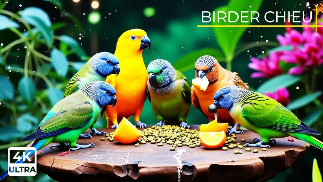 🔴😸 Birds & Squirrels Around a Wooden Cabin🕊️🐿️ Live 12 Hours in Ultra HD 😺